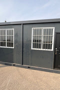 NEW 20 ft x 10 ft Insulated Office Container 434281C - with | Sold by Uncle Wiener's Wholesale