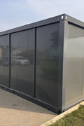 NEW 20 ft x 10 ft Insulated Office Container 434281C - with | Sold by Uncle Wiener's Wholesale