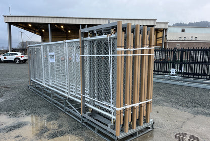 20 FT sliding chain link driveway gate – side view

Heavy-duty metal fence gate for wide driveway

SFSG20F driveway gate with chain link mesh design

Sliding gate installed in residential lot

Industrial security gate with chain link fencing