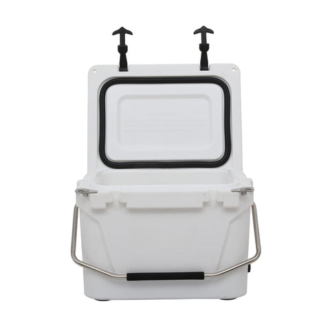 New 20 - Quart Lockable Ice Chest Cooler – Heavy - Duty with Handle for Camping, Fishing & Outdoors 8184351 - with | Sold by Uncle Wiener's Wholesale