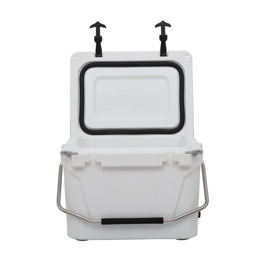 New 20 - Quart Lockable Ice Chest Cooler – Heavy - Duty with Handle for Camping, Fishing & Outdoors 8184351 - with | Sold by Uncle Wiener's Wholesale
