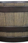 New 20″ Whiskey Barrel Garden Planter – Rustic Outdoor Wooden Flower Pot 053006 - with | Sold by Uncle Wiener's Wholesale