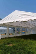 20 FT wide outdoor party tent set up for event
Heavy-duty event tent with PVC walls
Outdoor canopy shelter for weddings and festivals
20 ft white party tent with windows
Commercial-grade PE fabric party tent