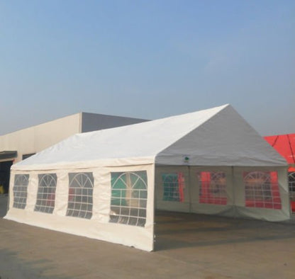 20 FT wide outdoor party tent set up for event
Heavy-duty event tent with PVC walls
Outdoor canopy shelter for weddings and festivals
20 ft white party tent with windows
Commercial-grade PE fabric party tent
