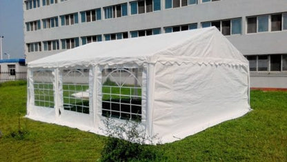 20 FT wide outdoor party tent set up for event
Heavy-duty event tent with PVC walls
Outdoor canopy shelter for weddings and festivals
20 ft white party tent with windows
Commercial-grade PE fabric party tent