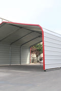 20x20 FT Metal Carport Garage Shed Front View

20x30 FT Heavy Duty Enclosed Metal Carport

12x40 FT Metal Storage Building for Farm and Vehicles

Reinforced Metal Garage Shed with Vertical Roof Panels