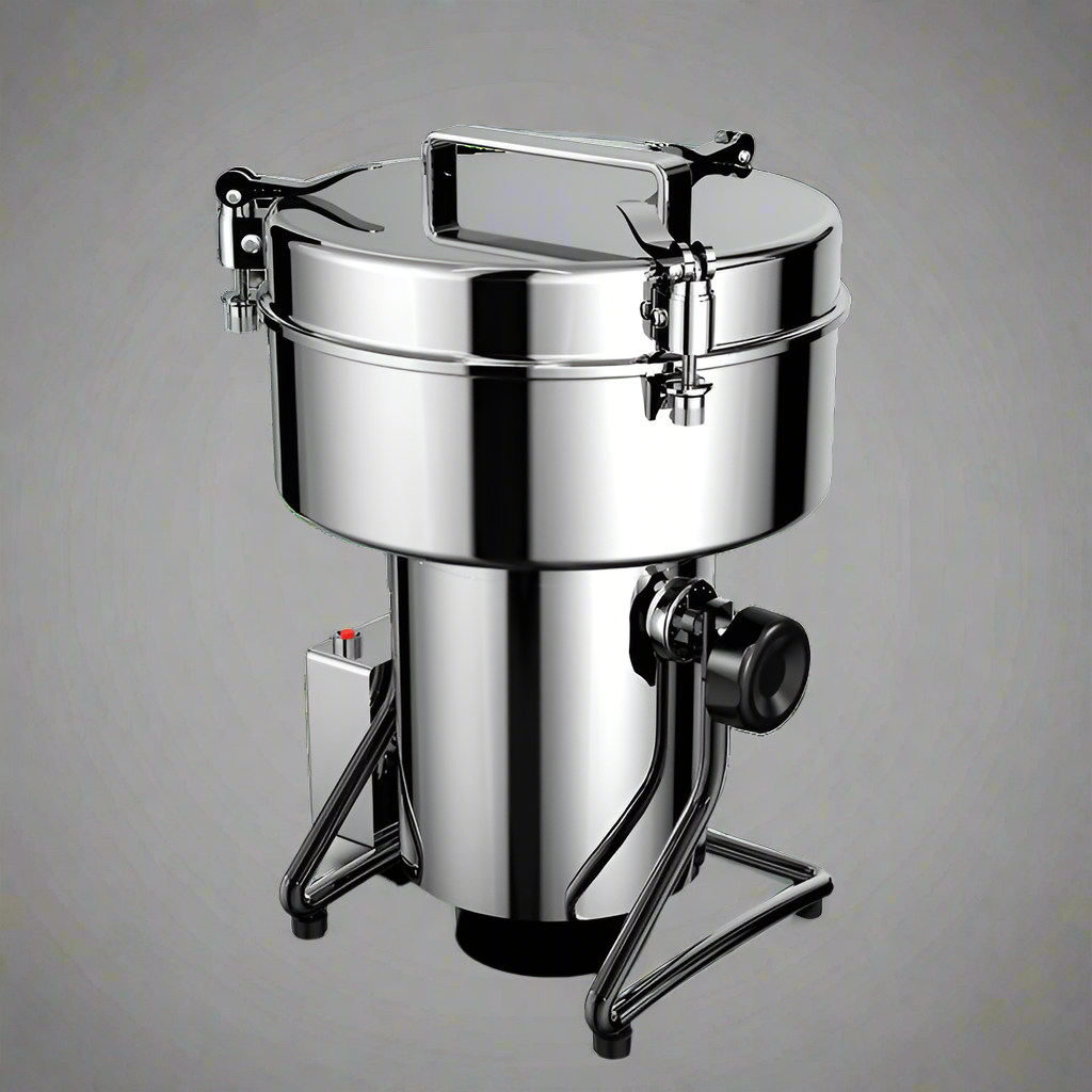 2000g Stainless Steel Commercial Electric Grain Mill Grinder with Swing-Type High-Speed Design