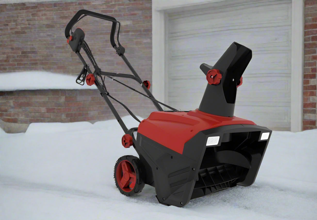 WT3121 Snow Blower Front View
Electric Snow Blower on Residential Driveway
Walk-Behind Snow Thrower in Action
Foldable Handle Design Snow Blower
Rear View of WT3121 Snow Thrower