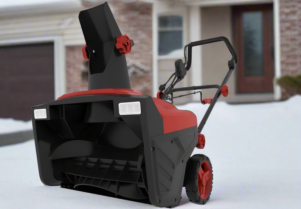 WT3121 Snow Blower Front View
Electric Snow Blower on Residential Driveway
Walk-Behind Snow Thrower in Action
Foldable Handle Design Snow Blower
Rear View of WT3121 Snow Thrower