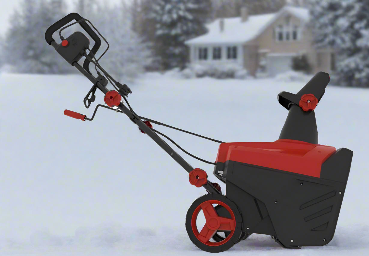 WT3121 Snow Blower Front View
Electric Snow Blower on Residential Driveway
Walk-Behind Snow Thrower in Action
Foldable Handle Design Snow Blower
Rear View of WT3121 Snow Thrower