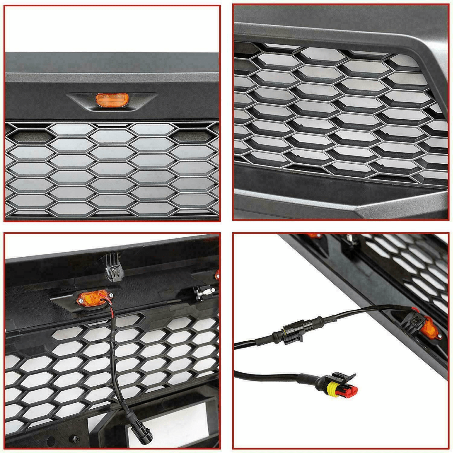 NEW 2018 - 2020 Ford F - 150 Raptor Style Grill w/ LED Lights FD001G - with | Sold by Uncle Wiener's Wholesale