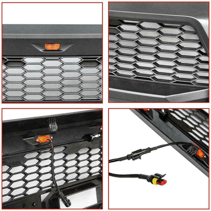 NEW 2018 - 2020 Ford F - 150 Raptor Style Grill w/ LED Lights FD001G - with | Sold by Uncle Wiener's Wholesale