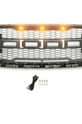 NEW 2018 - 2020 Ford F - 150 Raptor Style Grill w/ LED Lights FD001G - with | Sold by Uncle Wiener's Wholesale