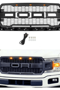 NEW 2018 - 2020 Ford F - 150 Raptor Style Grill w/ LED Lights FD001G - with | Sold by Uncle Wiener's Wholesale