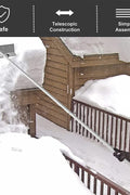 New 20FT Telescopic Aluminum Roof Snow Rake – Lightweight Snow Removal Shovel with Blade S1164 - with | Sold by Uncle Wiener's Wholesale