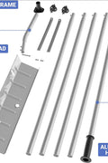 New 20FT Telescopic Aluminum Roof Snow Rake – Lightweight Snow Removal Shovel with Blade S1164 - with | Sold by Uncle Wiener's Wholesale