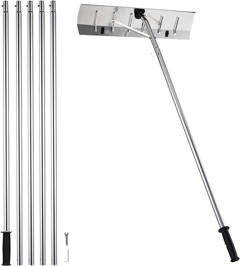 New 20FT Telescopic Aluminum Roof Snow Rake – Lightweight Snow Removal Shovel with Blade S1164 - with | Sold by Uncle Wiener's Wholesale