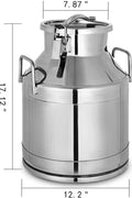 New 20L Stainless Steel Milk Can & Wine Pail – Food - Grade Storage Container NNTL20L - with | Sold by Uncle Wiener's Wholesale