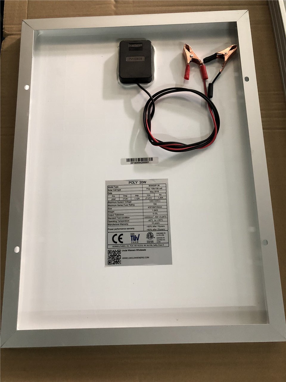 New 20W to 400W Off - Grid RV Solar Panel Kit – Portable Solar Power for Camping, Vans & Cabins - with 20W SOLAR PANEL | Sold by Uncle Wiener's Wholesale