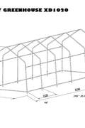 “10x10 walk-in commercial greenhouse with steel frame and canopy”

“Inside view of heavy-duty 10x20 greenhouse for vegetables”

“Zipper door greenhouse for backyard gardening setup”

“Greenhouse tent with reinforced polyester canopy and support frame”