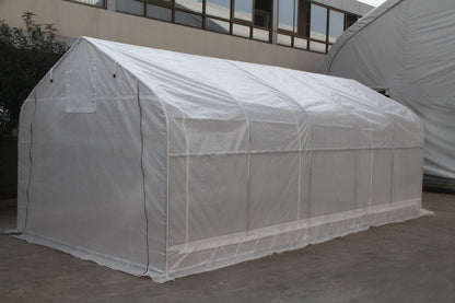 “10x10 walk-in commercial greenhouse with steel frame and canopy”

“Inside view of heavy-duty 10x20 greenhouse for vegetables”

“Zipper door greenhouse for backyard gardening setup”

“Greenhouse tent with reinforced polyester canopy and support frame”