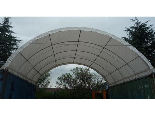 Heavy-duty truss fabric storage buildings – 20x20, 20x40, 40x40 sizes – container shelter with galvanized steel frame and PE cover