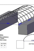 Heavy-duty truss fabric storage buildings – 20x20, 20x40, 40x40 sizes – container shelter with galvanized steel frame and PE cover
