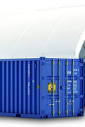 Heavy-duty truss fabric storage buildings – 20x20, 20x40, 40x40 sizes – container shelter with galvanized steel frame and PE cover