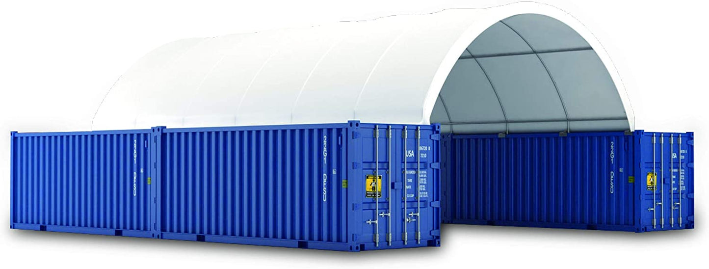 Heavy-duty truss fabric storage buildings – 20x20, 20x40, 40x40 sizes – container shelter with galvanized steel frame and PE cover