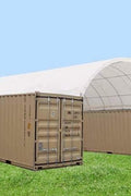Heavy-duty truss fabric storage buildings – 20x20, 20x40, 40x40 sizes – container shelter with galvanized steel frame and PE cover