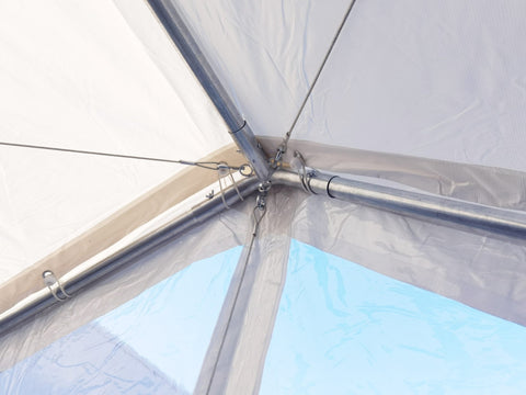 New 20x40 PVC Commercial Grade Transparent Party Tent with Ground Bar – 0W2040 - with | Sold by Uncle Wiener's Wholesale