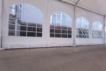 New 20x40 PVC Commercial Grade Transparent Party Tent with Ground Bar – 0W2040 - with | Sold by Uncle Wiener's Wholesale