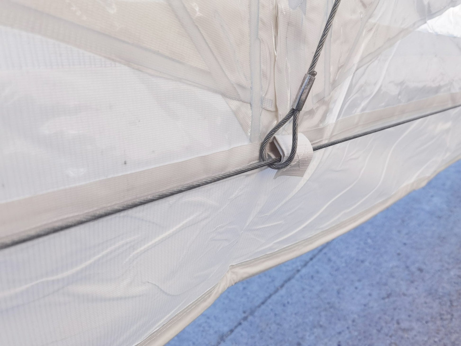 New 20x40 PVC Commercial Grade Transparent Party Tent with Ground Bar – 0W2040 - with | Sold by Uncle Wiener's Wholesale