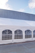 New 20x40 PVC Commercial Grade Transparent Party Tent with Ground Bar – 0W2040 - with | Sold by Uncle Wiener's Wholesale