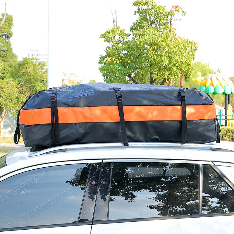 "Waterproof 21 Cu Ft Car Roof Bag Cargo Carrier for Travel"

"Heavy-Duty Vehicle Roof Storage Bag for Cars, SUVs, and Vans"

"Weatherproof Roof Cargo Carrier with Secure Straps and Large Capacity"