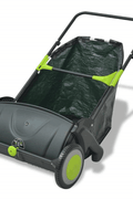 New 21 in Push Lawn Sweeper with Collection Bag – Adjustable Height | SKU: WTS00121 - with | Sold by Uncle Wiener's Wholesale