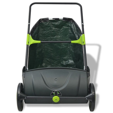 New 21 in Push Lawn Sweeper with Collection Bag – Adjustable Height | SKU: WTS00121 - with | Sold by Uncle Wiener's Wholesale