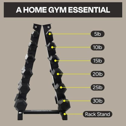 "210 LB Rubber Dumbbell Set with Vertical A-frame Rack"

"Rubber Hex Dumbbells for Home Gym"

"Space-Saving Dumbbell Rack"

"Dumbbell Weight Set for Strength Training"

"Commercial-Grade Rubber Dumbbells with Rack"