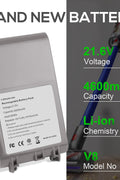 New 21.6V 4600mAh High Capacity Battery Replacement for Dyson V8 - Fit All V8 Models: V8 Absolute, Animal, Fluffy, Motorhead Vacuum Cleaner - with | Sold by Uncle Wiener's Wholesale