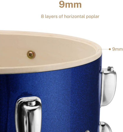 New 22 - Inch Full Size 5 - Piece Drum Set ��� Complete Beginner Drum Kit for Adults & Teens 315509 - with | Sold by Uncle Wiener's Who