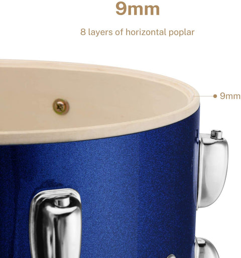 New 22 - Inch Full Size 5 - Piece Drum Set ��� Complete Beginner Drum Kit for Adults & Teens 315509 - with | Sold by Uncle Wiener's Who
