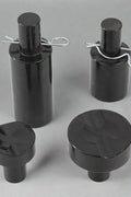 22 Ton Air Hydraulic Floor Jack – Full Side View in Red
35 Ton Air Hydraulic Jack with Adapters – Black Finish
Heavy-Duty Floor Jack Set – Both Sizes with Components
22 & 35 Ton Air Jacks – Extended Handle Setup
Close-Up of Hydraulic Lift Mechanism and Controls
Heavy-Duty Wheels and Lifting Saddle – Air Jack Detail