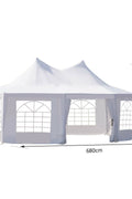 New 22 x 16 Ft Octagon PVC Party Tent – Waterproof High Roof Event Canopy with Church Windows – SKU S3074 - with | Sold by Uncle Wiener's Wholesale