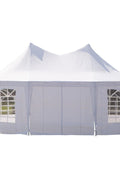 New 22 x 16 Ft Octagon PVC Party Tent – Waterproof High Roof Event Canopy with Church Windows – SKU S3074 - with | Sold by Uncle Wiener's Wholesale