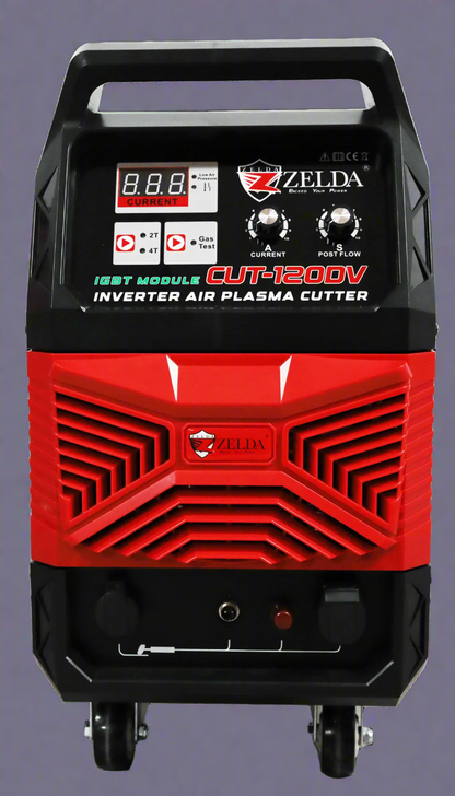 “CUT120DV heavy-duty plasma cutter front view red”

“3-phase digital CNC-ready plasma cutting machine”

“Industrial metal cutter with 30mm max cutting thickness”

“Portable heavy-duty 220V 440V plasma cutter CUT120DV”