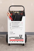220V battery booster with wheels and handle ��� Model F3500A
Quick start charger for 12V and 24V truck batteries
Heavy-duty battery booster with air cooling
Front panel view of F3500A booster c