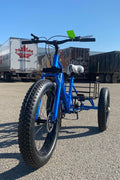 New 24″ Fat Tire Tricycle Bike | 3 - Wheel Adult Trike with Extra Wide Tires – Model 5295361 - with BLUE 5295361 | Sold by Uncle Wiener's Wholesale