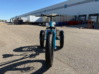 New 24″ Fat Tire Tricycle Bike | 3 - Wheel Adult Trike with Extra Wide Tires – Model 5295361 - with BLUE 5295361 | Sold by Uncle Wiener's Wholesale