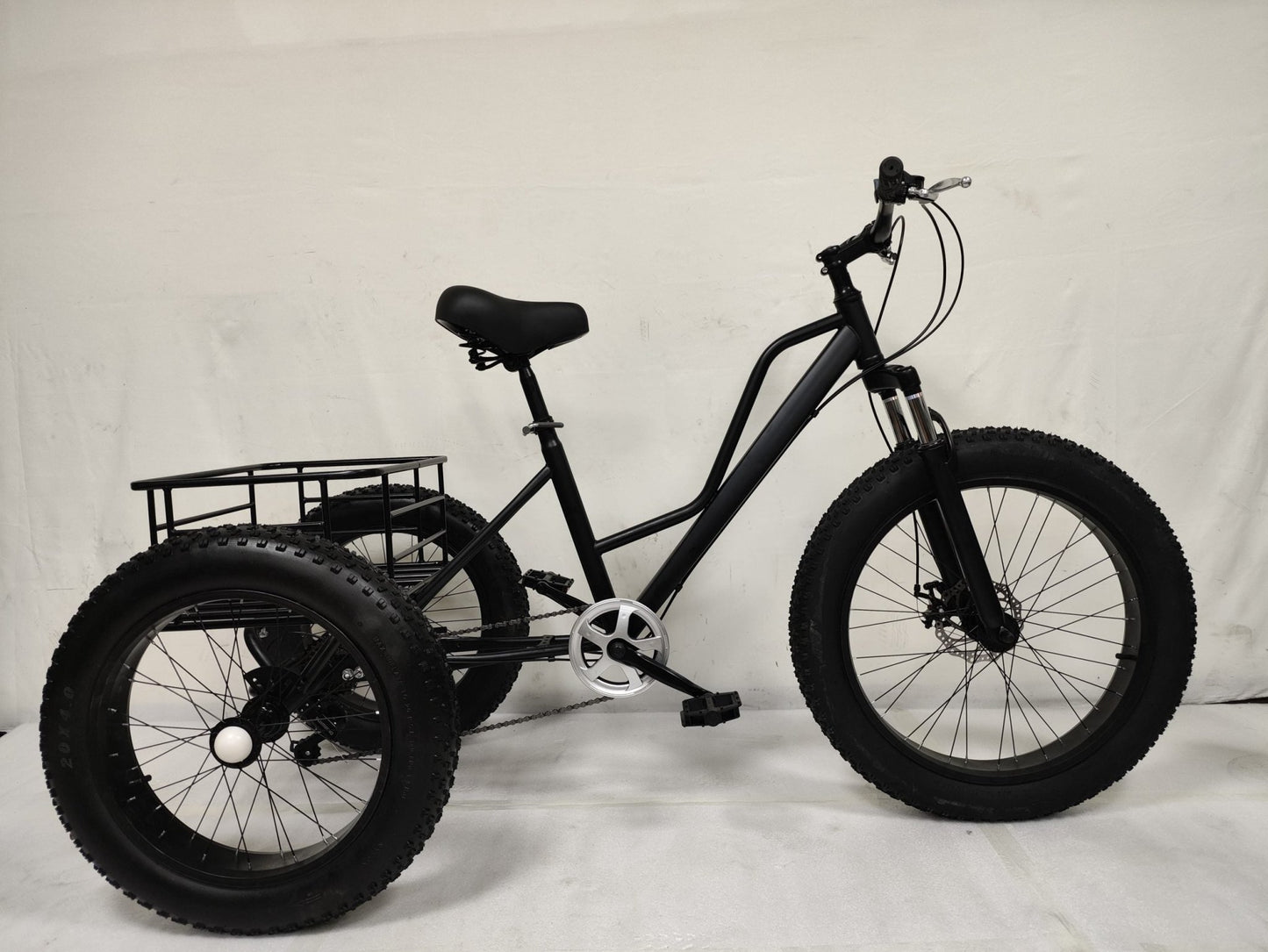 New 24″ Fat Tire Tricycle Bike | 3 - Wheel Adult Trike with Extra Wide Tires – Model 5295361 - with BLUE 5295361 | Sold by Uncle Wiener's Wholesale