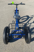 New 24″ Fat Tire Tricycle Bike | 3 - Wheel Adult Trike with Extra Wide Tires – Model 5295361 - with BLUE 5295361 | Sold by Uncle Wiener's Wholesale